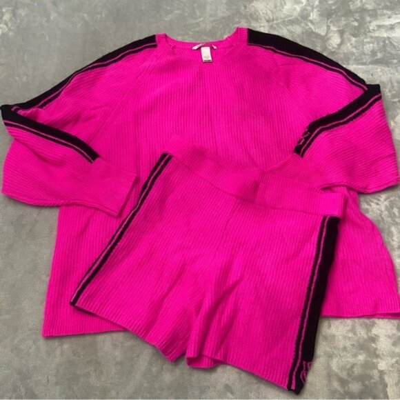 New! Victoria’s Secret 100% cashmere Bali orchid shorts sweater set 27756 - Picture 6 of 13
